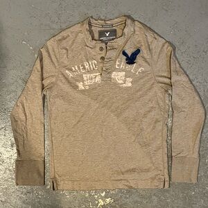 American Eagle Tan longsleeve shirt
